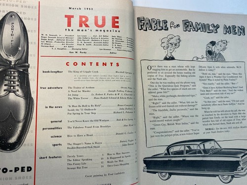 True The Man's Magazine March 1953 the Traitor - Picture 4 of 6