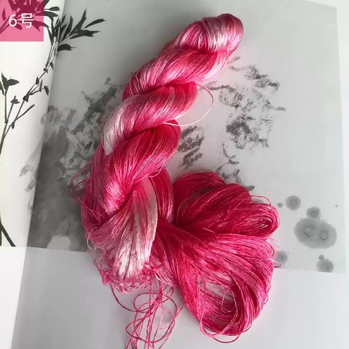 Gradient Colors 100%mulberry silk,hand-dyed embroidery silk floss/thread 1bundle - Picture 12 of 31