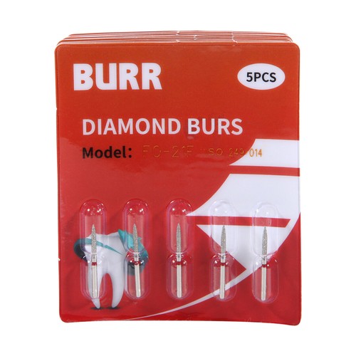 5 pcs Zahnarzt Diamant Bohrer Schleif Fräs Präparation Dental High speed Turbine - Bild 359 von 757