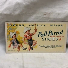 Vintage Advertising Poll-Parrot Solid Leather Shoes Ink Blotter