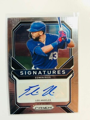 2021 Panini Prizm Signatures #12 Edwin Rios Los Angeles Dodgers | eBay