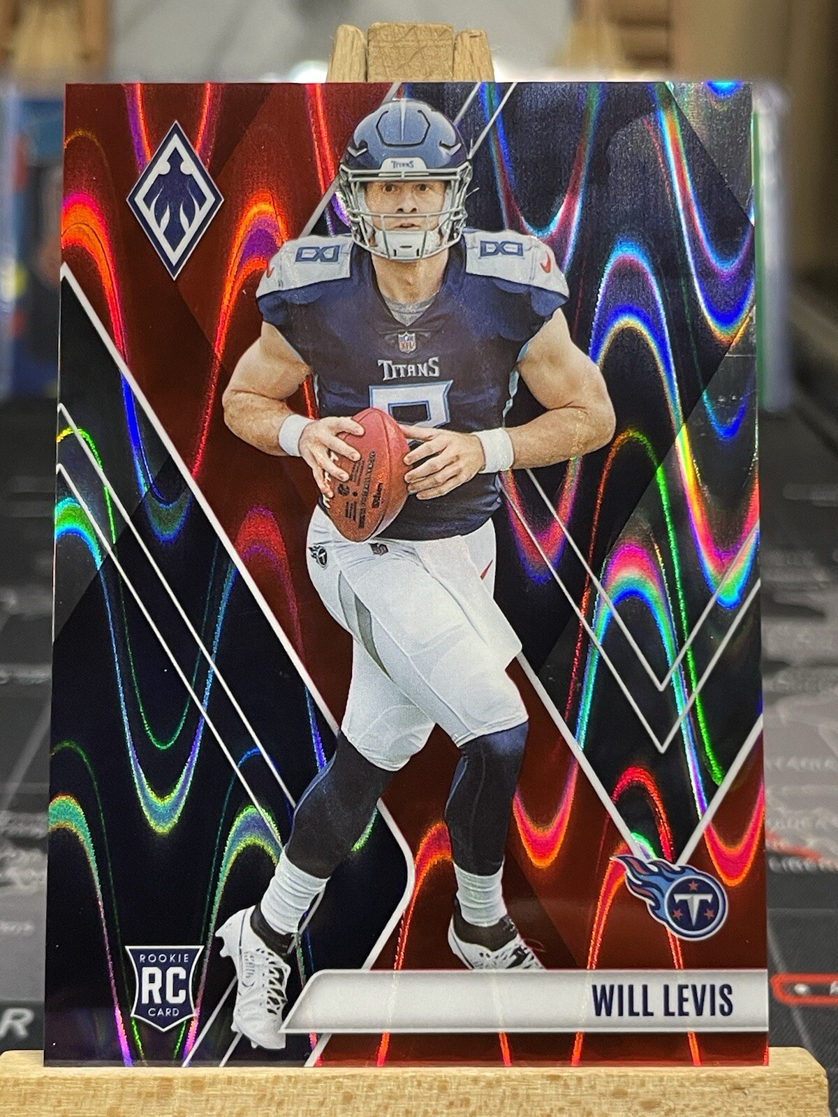 2023 Panini Phoenix Rookies Red Seismic #118 Will Levis /199 (RC)