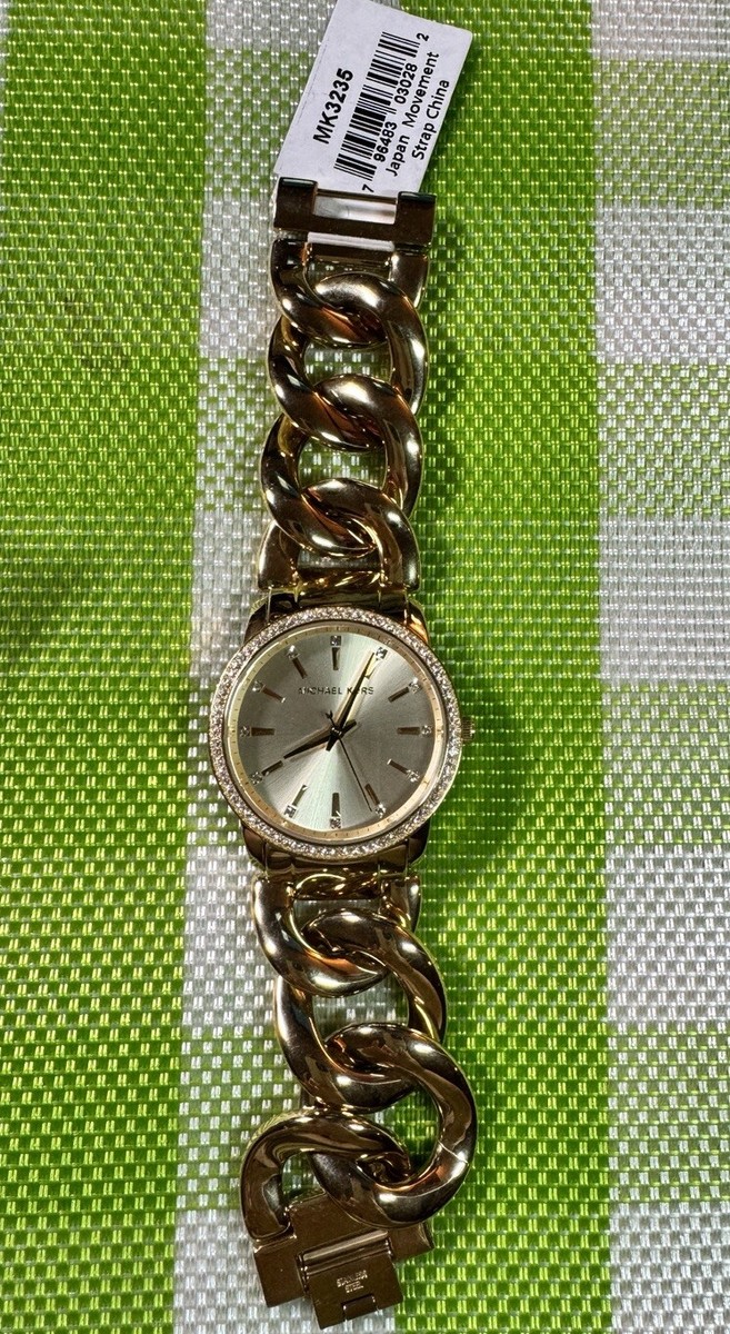 時計 MICHAEL KORS WATCH AND 18k GOLD NECKLACE MICHAEL KORS WATCH AND 18k GOLD NECKLACE