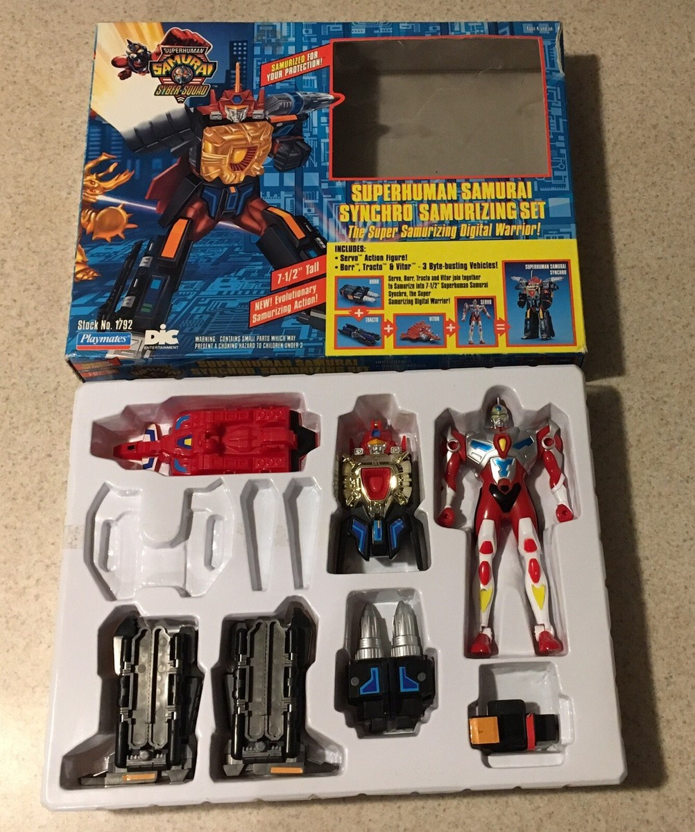 Vintage 1994 Superhuman Samurai Syber Squad Synchro Samurizing Set