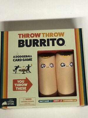Throw Throw Burrito by Exploding Kittens - A Dodgeball Card Game, Party Game