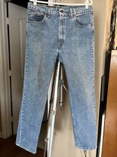 Vintage Levis 505 Men’s Size 36x30 Red Tab Blue Jeans Made In USA Straight Leg