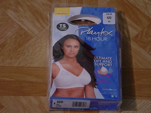 Playtex Women's White Full Figure 18-Hour Ultimate Lift and Support Bra 38C, 42D - Picture 4 of 4