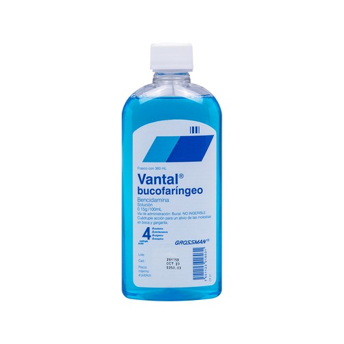 Vantal Bencidamina Mouthwash~360ml~Quadruple Action~Quality Product