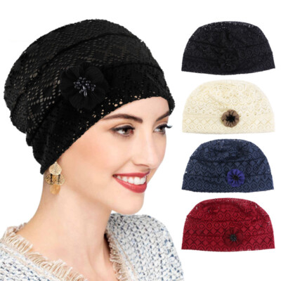 Women Hijab Hair Loss Caps Headscarf Pleated Beanie Muslim Turban - Foto 8
