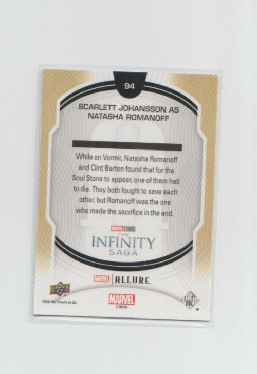 2023 Upper Deck Marvel Allure Trading Card #94 Scarlett Johansson Black Widow
