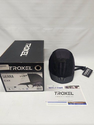 TROXEL Sierra Equestrian Western Riding Helmet Size S Black