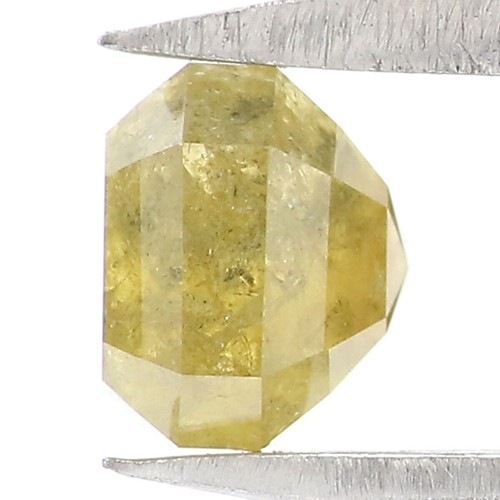 0.80 CT Natural Loose Emerald Cut Diamond 4.50 MM Yellow Emerald Diamond LQ7713 - Picture 4 of 8