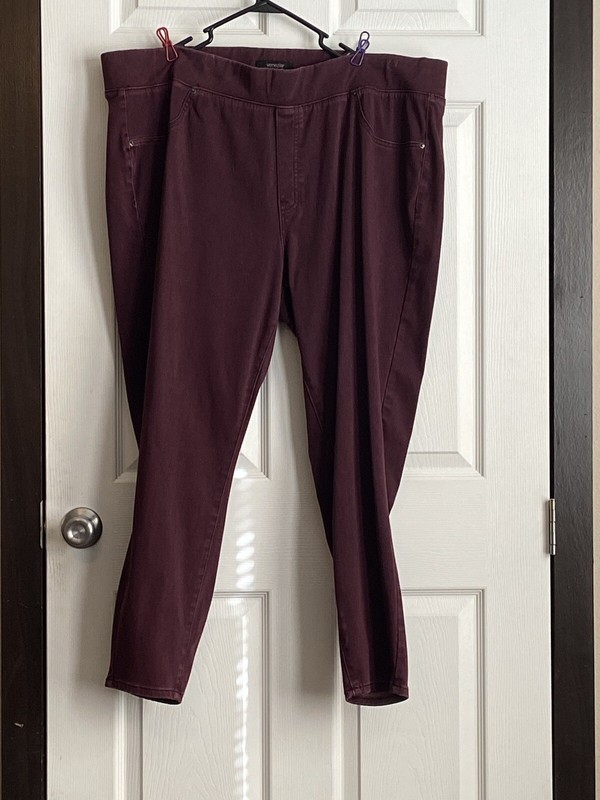 lane bryant venezia jeans/jeggings Red/maroon Size 26 NWOT