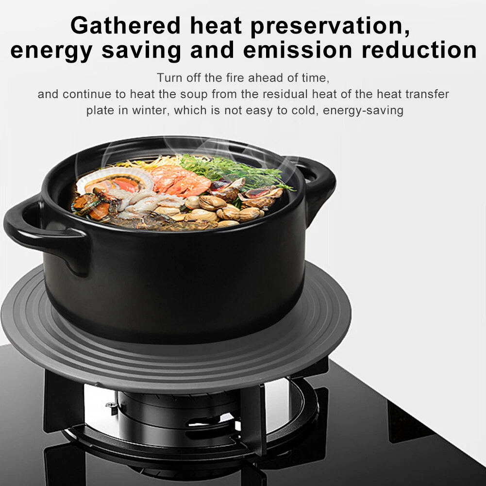 Conduction cooking plate outlet