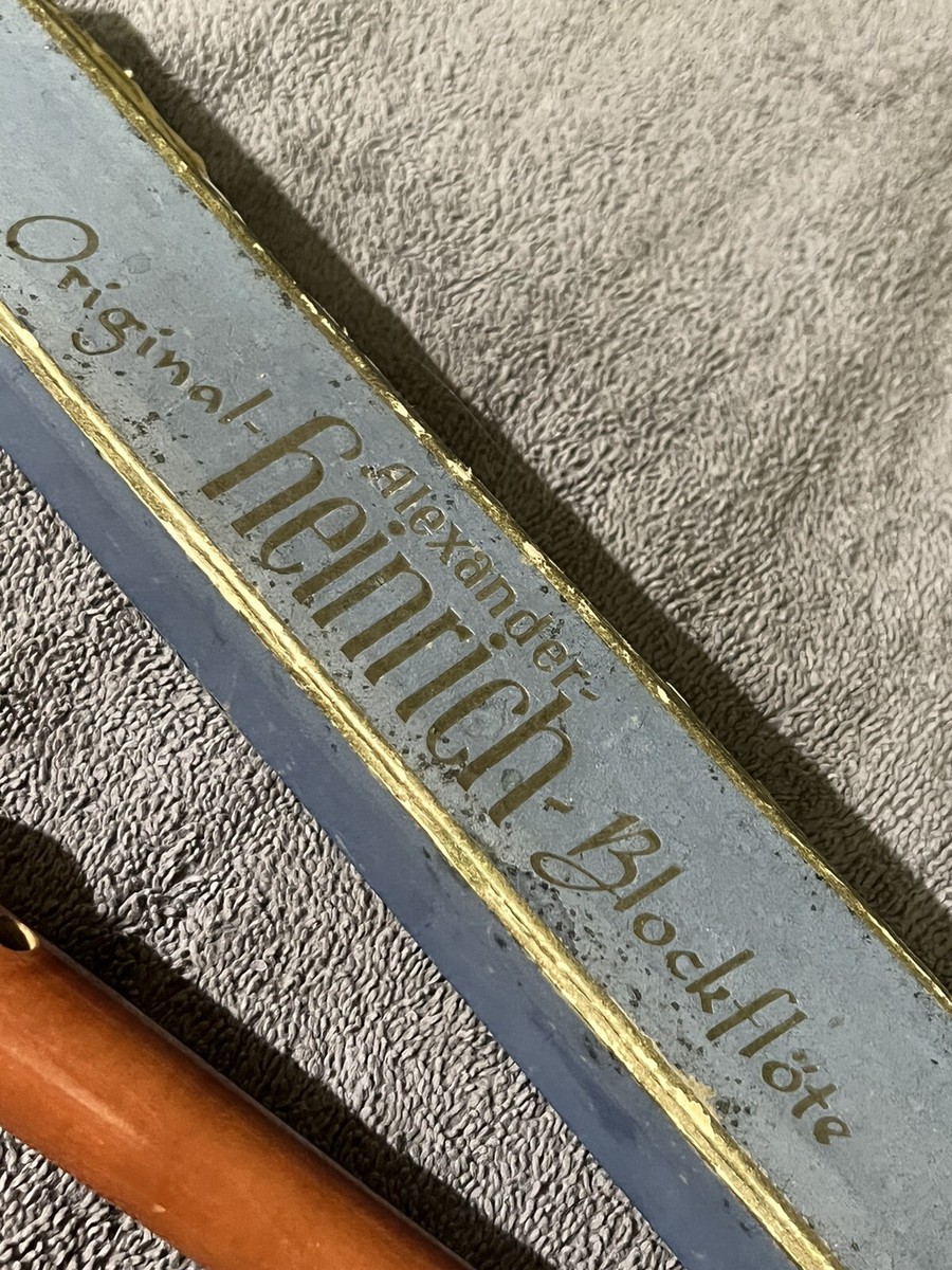 【美品】 Heinrich へインリッチ　フルート Vintage Alexander Heinrich Wooden Flute In Original Box 12 1