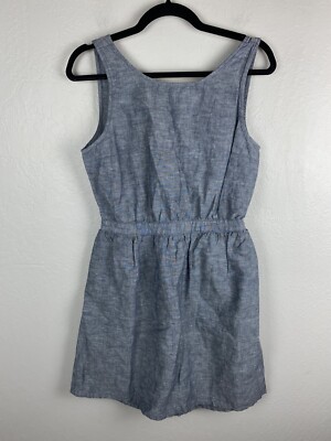 chinese dress ladies 90s Stone Blue Linen Dress – NA NIN main image 1