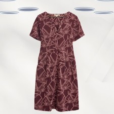 Ex White Stuff Women's Cotton Embroidered Dress In Brown