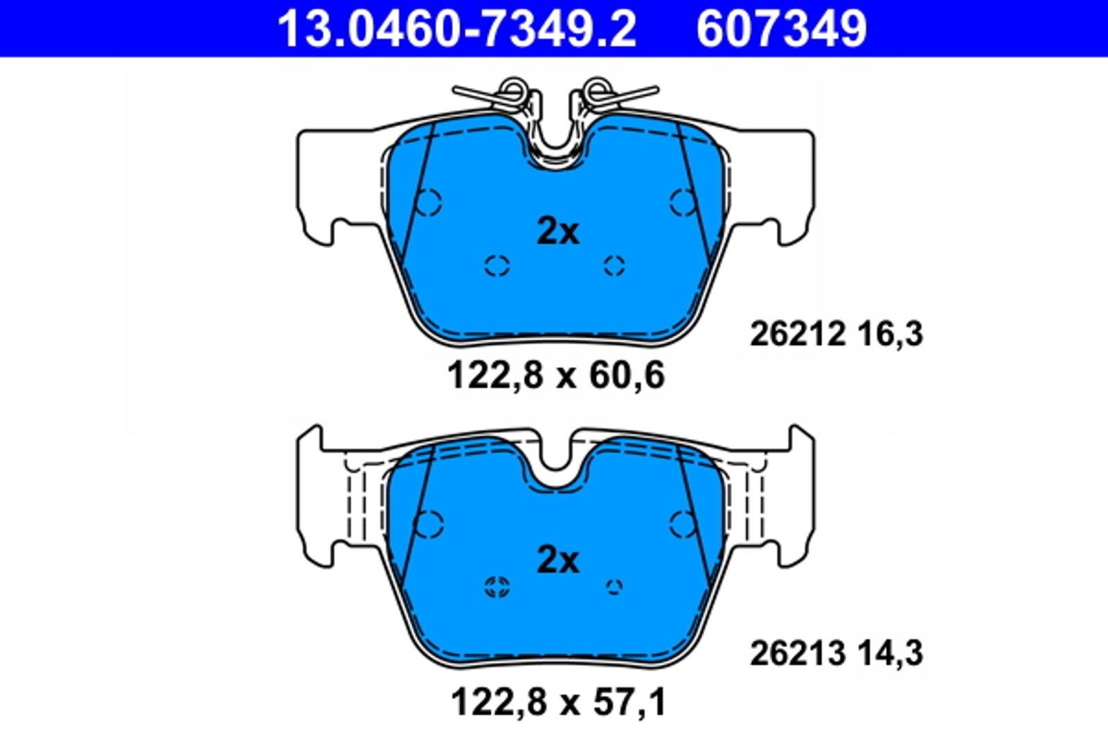 Plaquettes de frein BMW Série 1, Série 2 et X2 Moteur 2.0 pour modèles après 2018