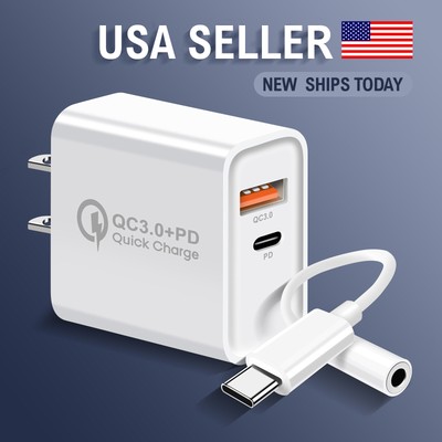 For Samsung Galaxy S24 S22 USB C Cable to 3.5mm Aux Jack Earphone Dongle Adapter