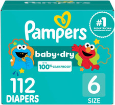 Diapers - Baby Dry - Size 6, 112 Count, Absorbent Disposable Infant Diaper Pack