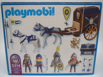 Playmobil -- Pièce de rechange -- Prince - convoi - trésor bleu 3314