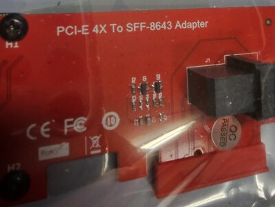 PC Peripherals PCI-e 4x to SFF-8643 Adapter