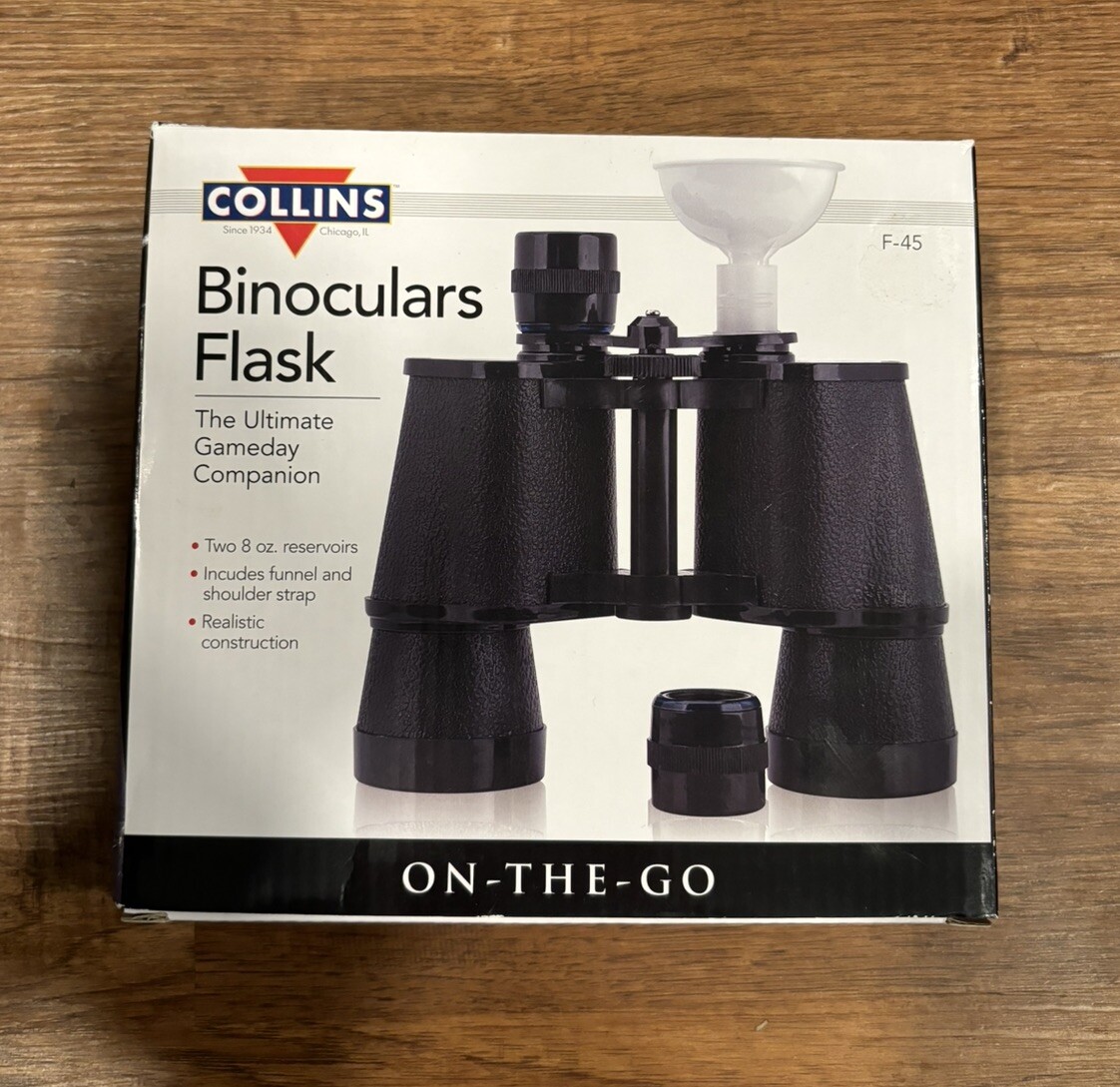 Collins Binocular Flask Double Sided New | eBay