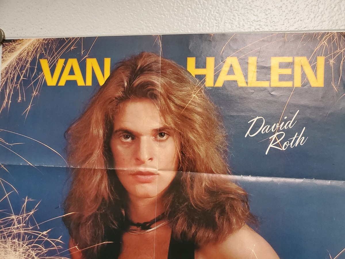 DAVID LEE ROTH of Van Halen Sparkler 8 panel magazine poster 20.78