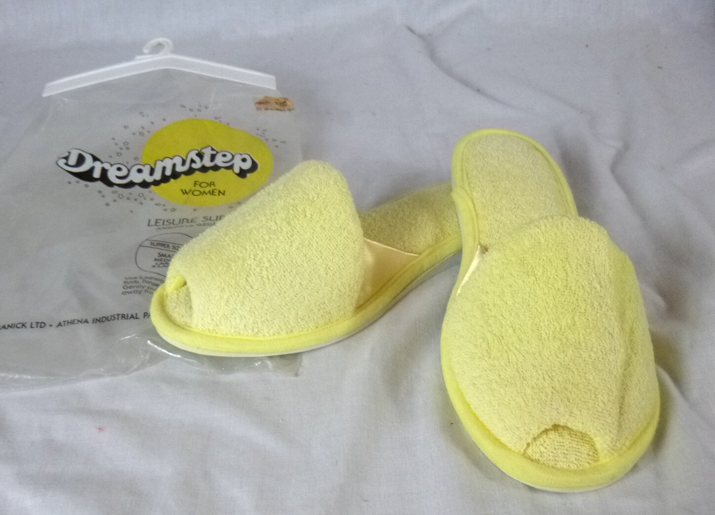 SAOLA NOS Vintage Dreamstep Pantofole in Terrycloth Suola in Gomma Giallo Taglia M
