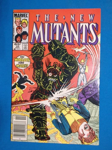 NEW MUTANTS # 33 - FINE 6.0 - 1985 NEWSSTAND - 1st DALE & PHILIP SULLIVAN APP