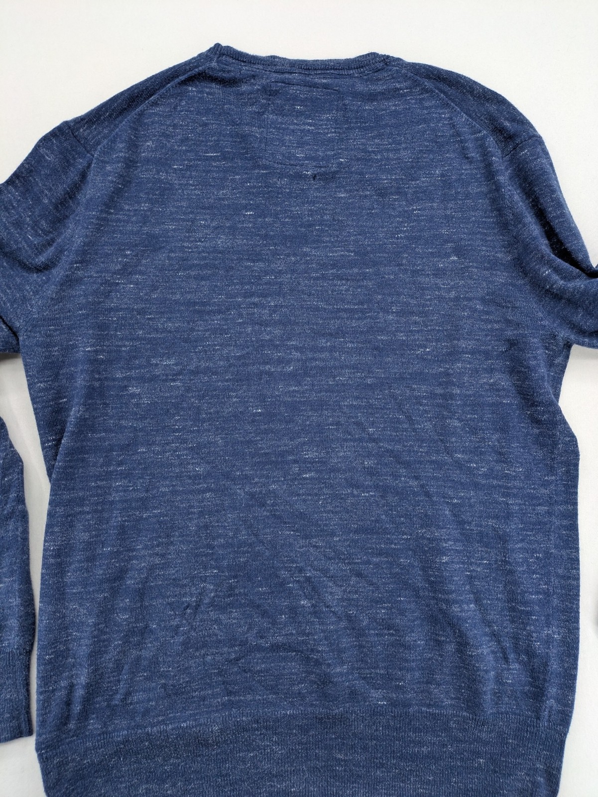 Superdry Herren Premium Strick Pullover XL Blau Baumwolle Kaschmir Pulli image 9