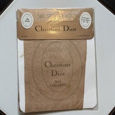 Christian Dior Silk Stockings Vintage Original 100% Silk Average Size Marly