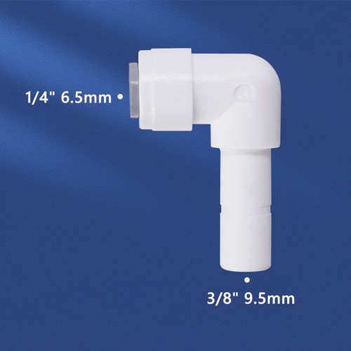 1/4" 3/8" Push Fit Connector Adapter Valve RO Fridge Water Filter Quick Fittings - Afbeelding 41 van 92