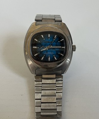 Vtg Cornavin 17 Jewel Shockproof Metal Wristband, Watch Running, Stainless Steel