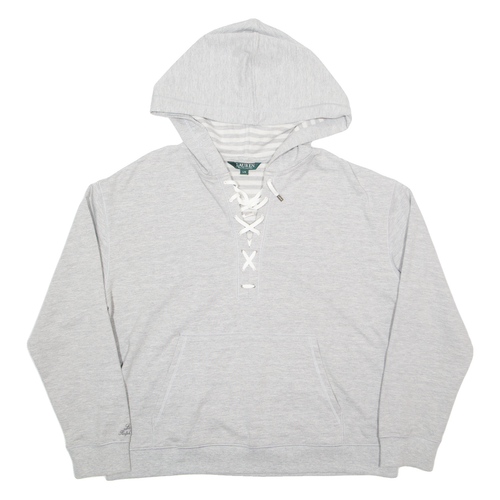 RALPH LAUREN Womens Grey Hoodie L - Picture 1 of 6