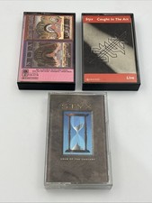 Styx Cassette Lot Of 3 Paradise Theater Caught In The Act Edge Of The Century