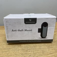 Wasserstein Anti-Theft Mount - Made for Google Nest Doorbell Battery Black