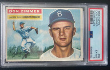 1956 Topps DON ZIMMER #99 White Back  Graded PSA 6 EX-MT  @D1
