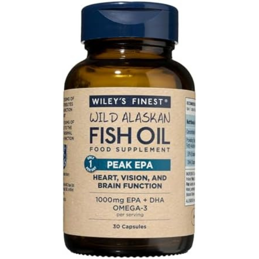 Wild Alaskan Fish Oil Peak EPA Triple Strength Peak EPA and DHA 1000mg Omega 3s