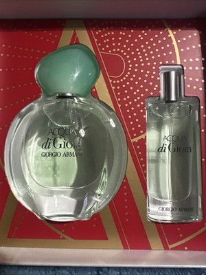 NEW Giorgio Armani Acqua Di Gioia Eau De Parfum 2-Pcs 1oz & 0.5oz Perfume Set