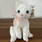 Ty Beanie Baby -Fancy The RARE Retired White Cat (Vintage 2002-2003)