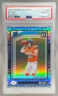 Bo Nix 2024 Panini Donruss Optic #209 Rocket Prizm Rated Rookie PSA 10