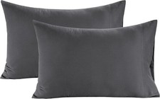 100 Organic Cotton Pillow Cases Queen Size Set of 2 20"x30" Cotton Pillowcases