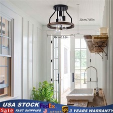 Retro Ceiling Light Farmhouse Hanging Lighting Bedrooms Pendant Lamp Chandelier