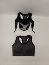 3PCS Sport Bras Seamless Wire-free Light Support Tank Sports Yoga Soft Bra S