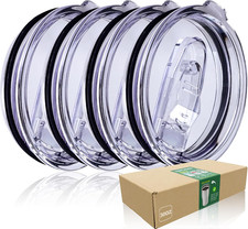 4 Replacement Lids for Yeti Tumblers like Yeti Lids -Spill Proof Lids for 3.7-3.