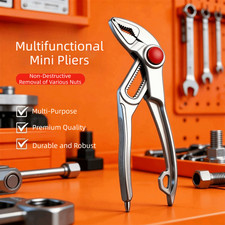 5 Inch Industrial Grade Water Pump Pliers Waterpump Pipe Wrench Plier Steel UK