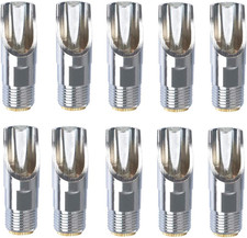 10Pack Pig Nipple Waterer, Hog Nipple Waterer, 1/2" NPT Stainless Steel Automati