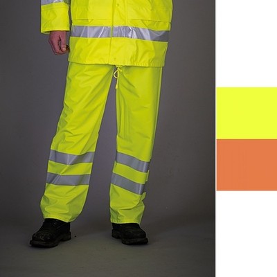 Yoko Hi-Vis Soft Flex Breathable Rain Trousers HVS451 Herren Hose NEU