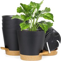 6 Packs Blumentopf SelbstbewäSsernd, 17.8Cm Pflanzentopf Mit BewäSserungssystem